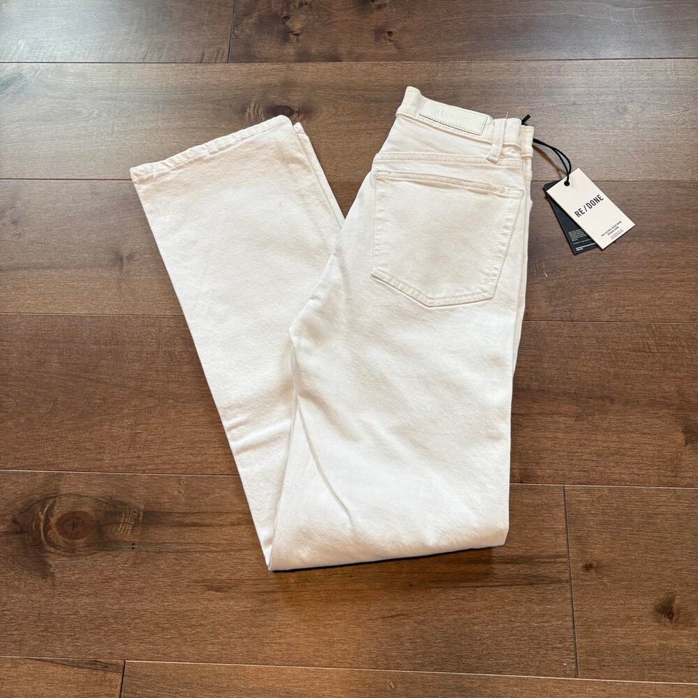Redone 90s High Rise Loose Jeans White size 24 NWT